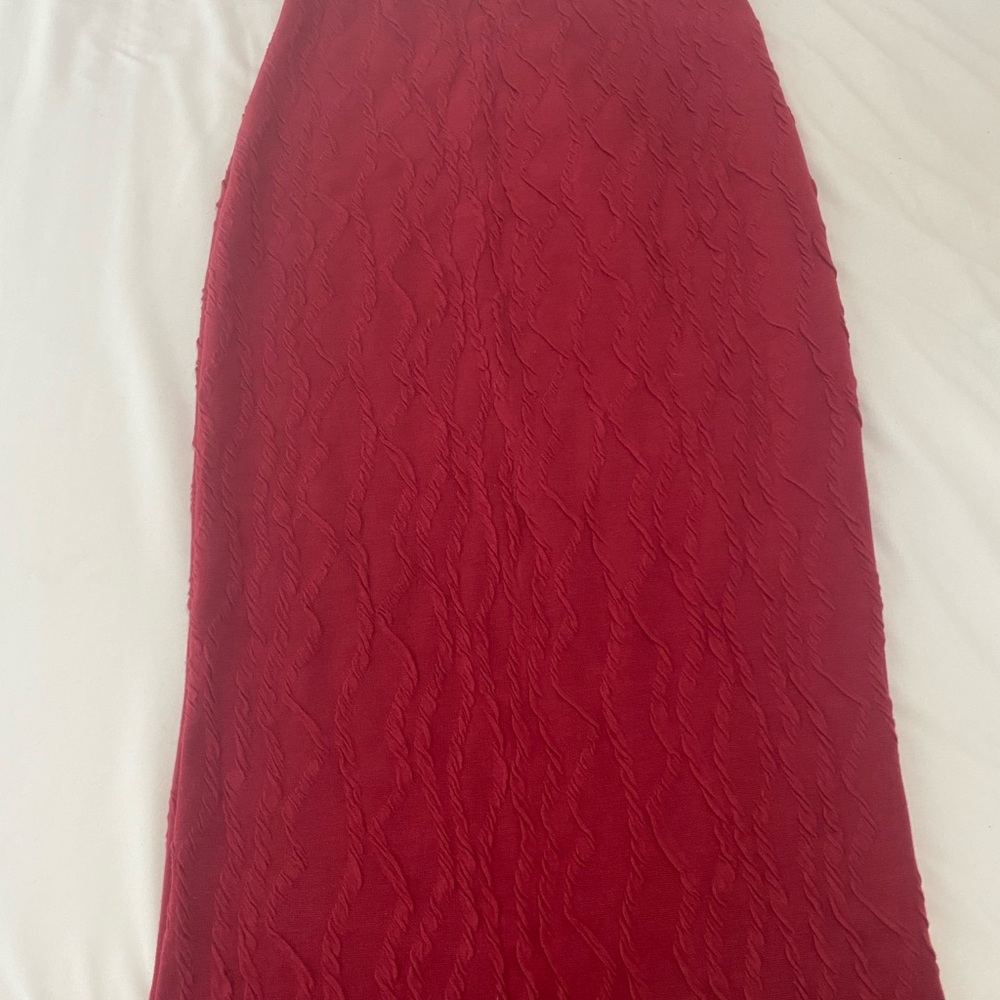 Chic Red Maxi Skirt for Women